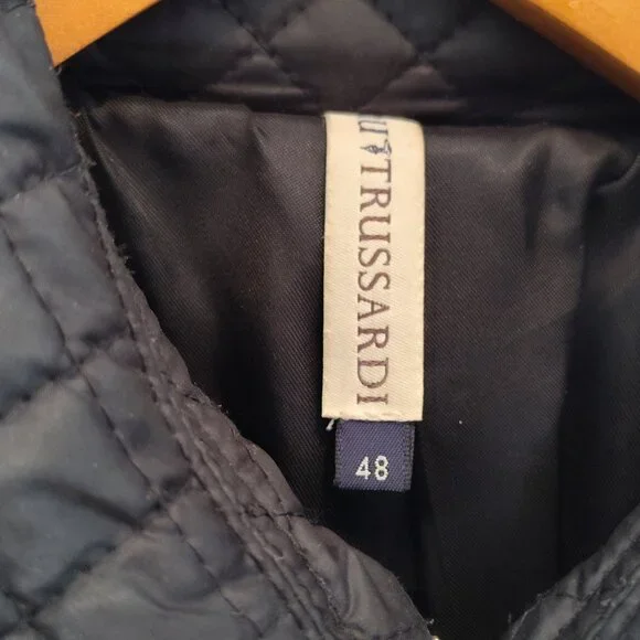 TRU TRUSSARDI, Women’s Quilted Jacket, Raincoat, Utility, Euro 48, Italy - Picture 6 of 11
